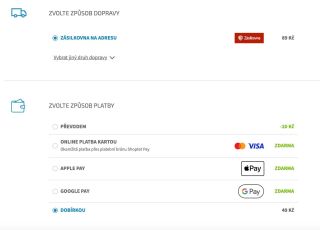 Vzhledem k vysoké poptávce po této možnosti, jsme zavedli možnost dobírky pro dopravu přes Zásilkovnu. 😎